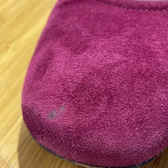 Donald Pliner Corin Suede Block Heel Pumps Women's 9.5 Chic Burgundy Career Shoe - Picture 4 of 10